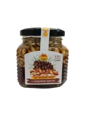 С КЕДРОВЫМ ОРЕХОМ, Алтайский натуральный мед